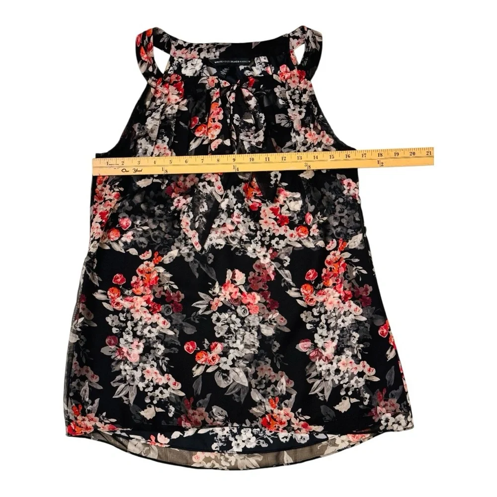 White House Black Market
Women's Sleeveless Blouse Black Floral Size 4 - Picture 3 of 5
